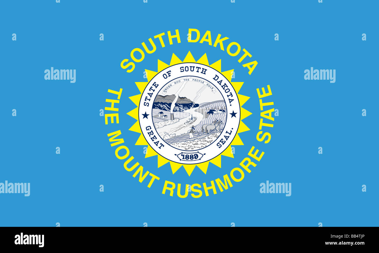 South Dakota state flag Stock Photo Alamy
