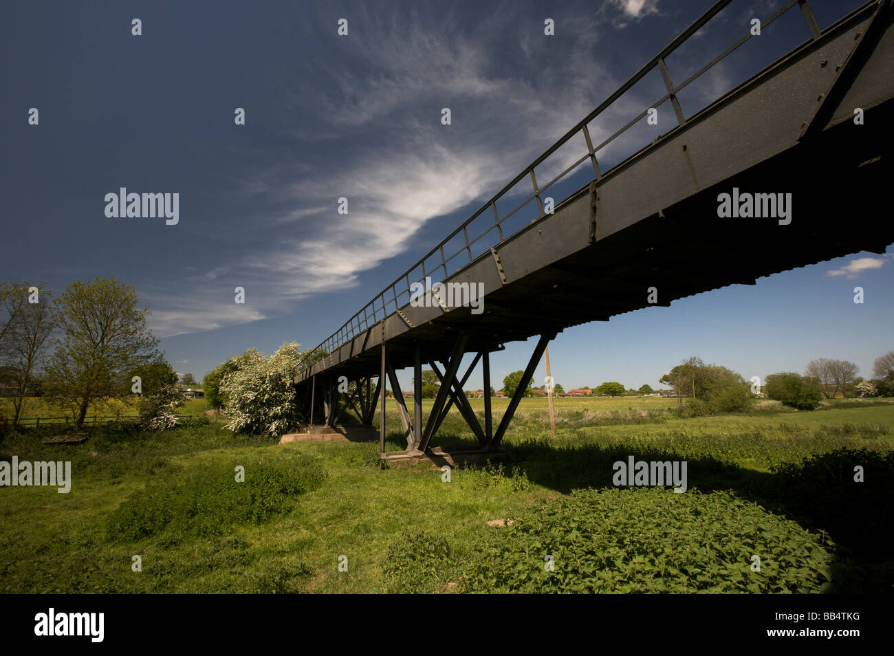Thomas Telford's Cast Iron Aqueduct carrying the Shropshire Union Canal over the River Tern