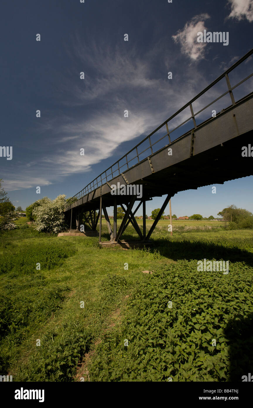 Thomas Telford's Cast Iron Aqueduct carrying the Shropshire Union Canal over the River Tern