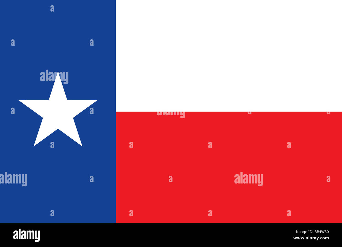 Texas state flag Stock Photo