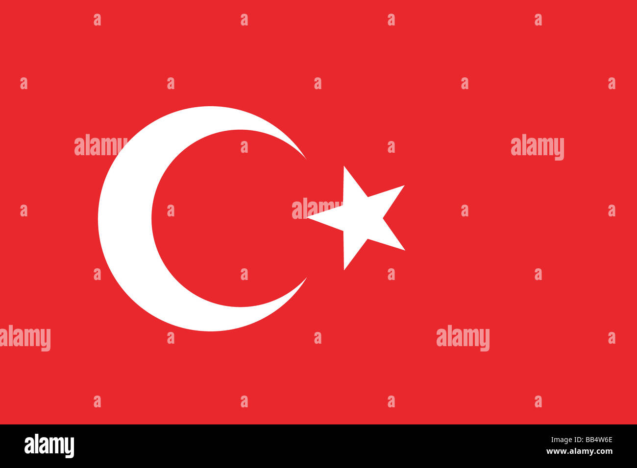 flag of Turkey Stock Photo