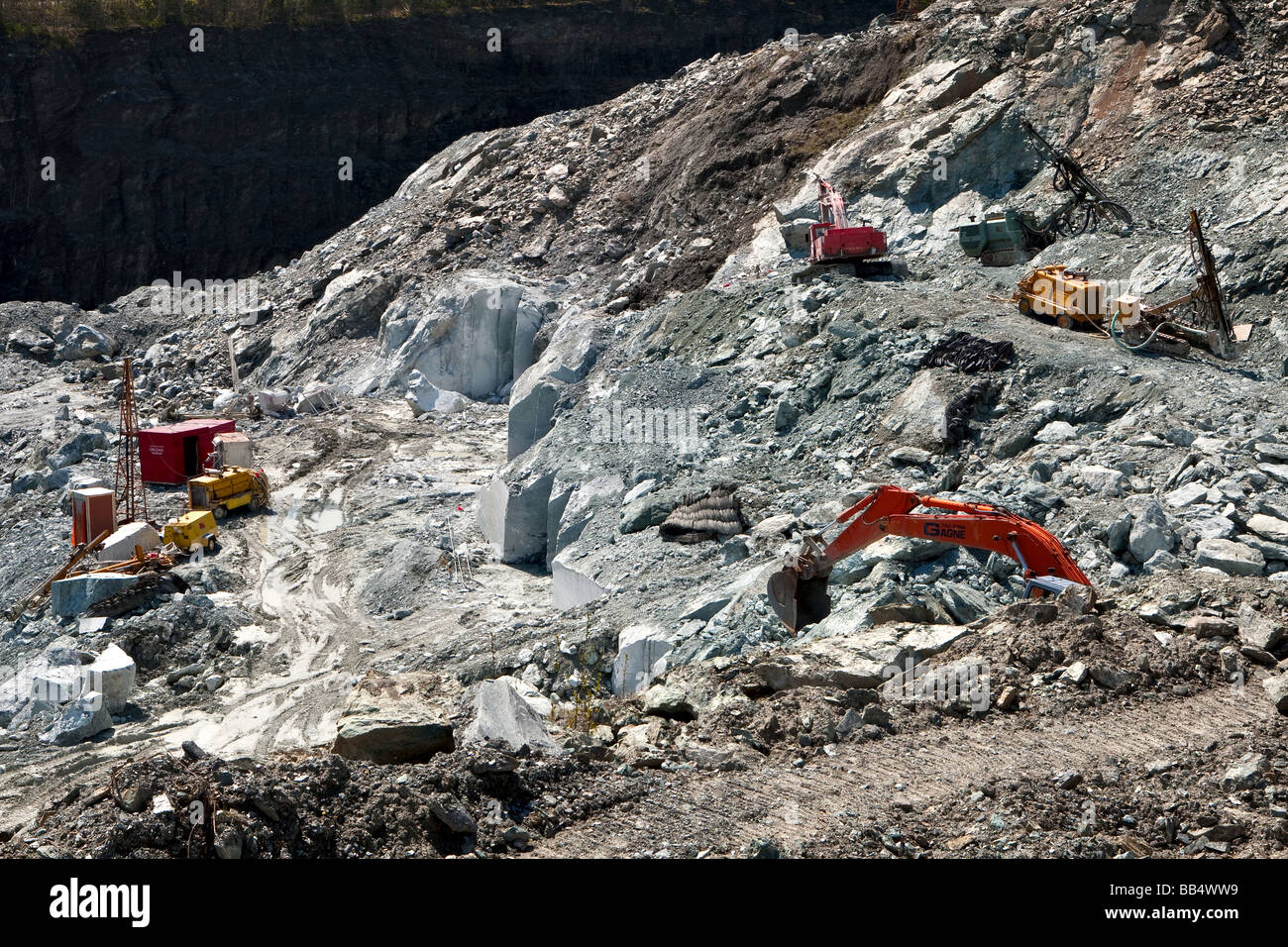 Asbestos mining site near thetford hires stock photography and images