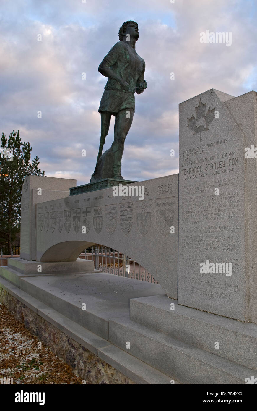 Thunder Bay, Ontario, Canada; Terry Fox Memorial Stock Photo