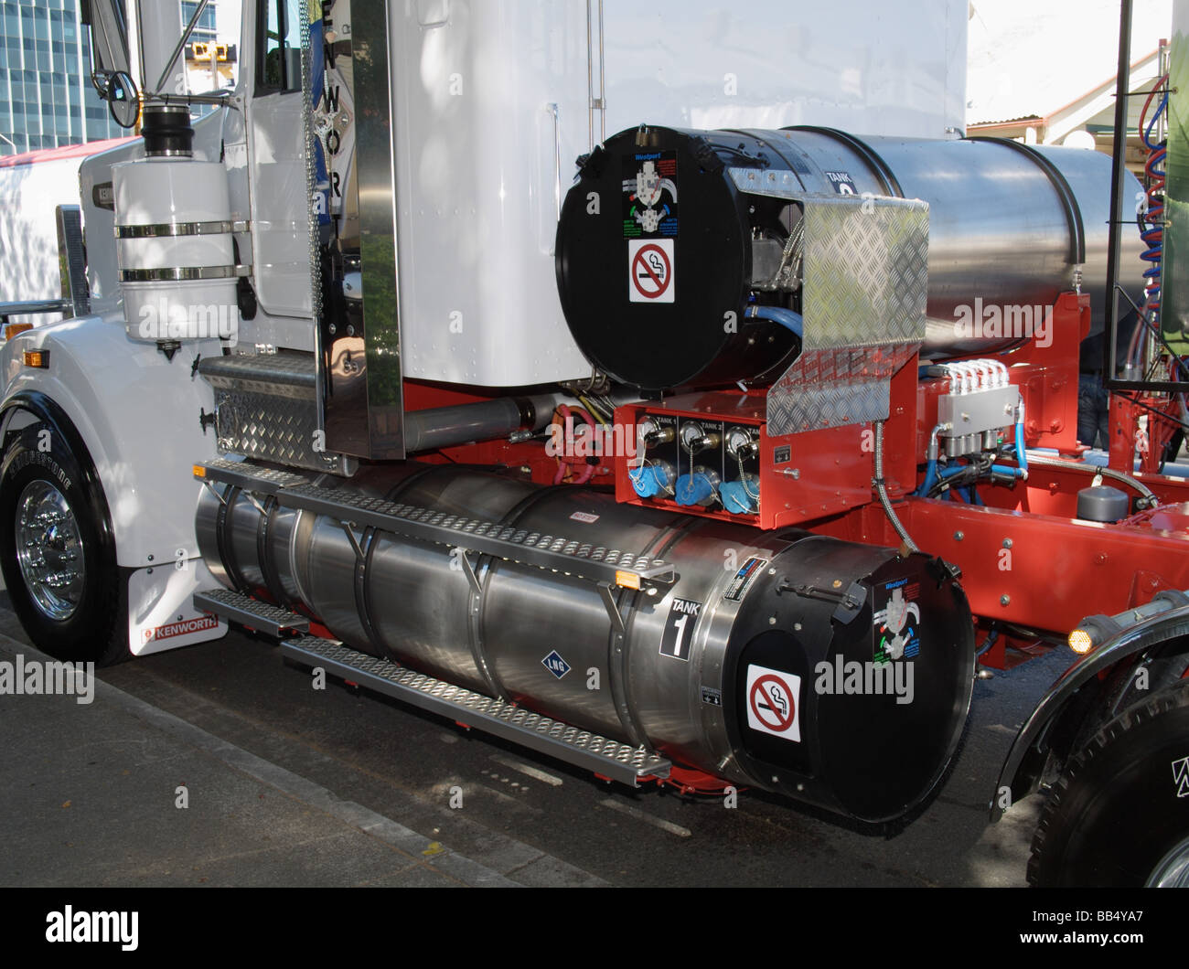 gas powered truck Stock Photo Alamy