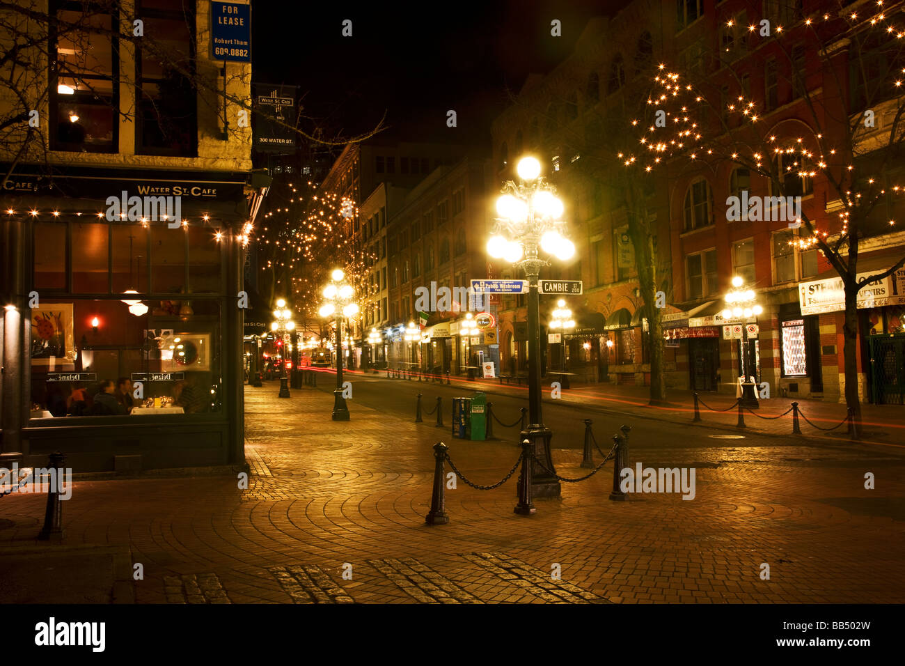 The Gastown area Vancouver British Columbia Canada Stock Photo