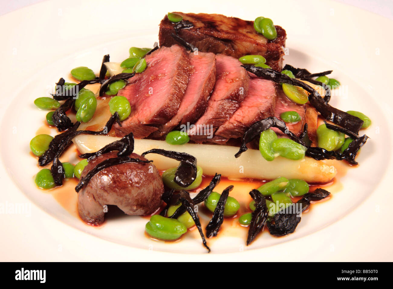 Beef main course Stock Photo