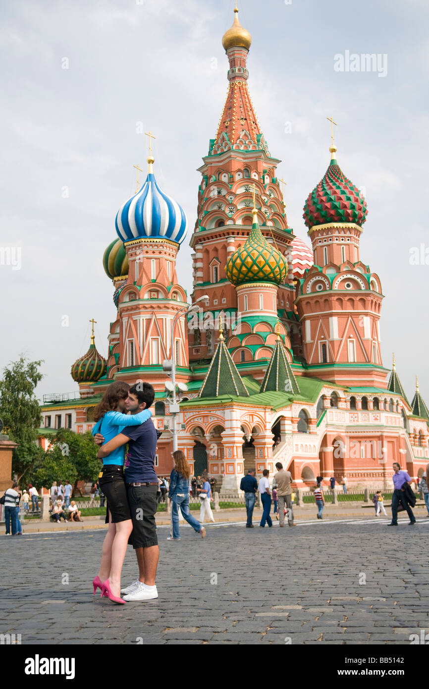 Red square cathedral Stock Photo - Alamy