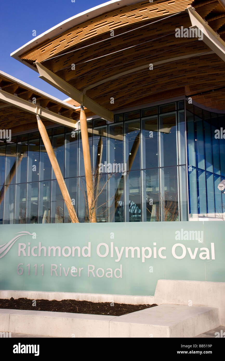 Richmond Olympic Oval speed skating venue for the 2010 Vancouver Winter Olympics British Columbia Canada Stock Photo