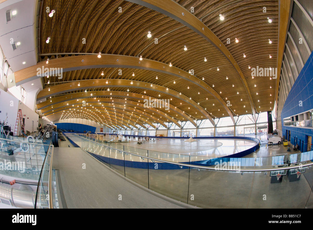 Richmond Olympic Oval speed skating venue for the 2010 Vancouver Winter Olympics British Columbia Canada Stock Photo