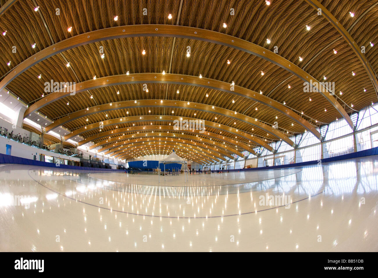 Richmond Olympic Oval speed skating venue for the 2010 Vancouver Winter Olympics British Columbia Canada Stock Photo