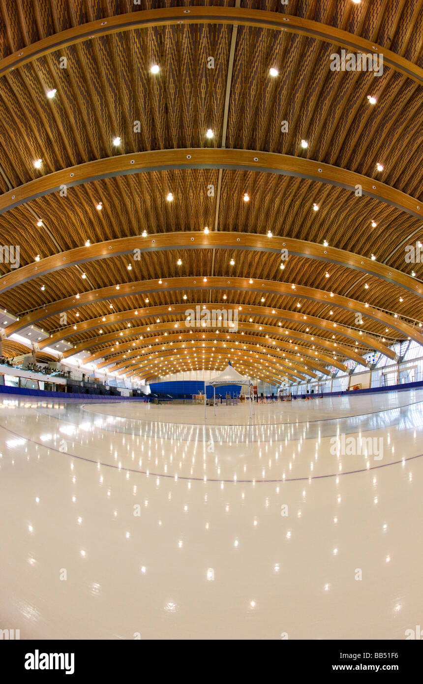 Richmond Olympic Oval speed skating venue for the 2010 Vancouver Winter Olympics British Columbia Canada Stock Photo