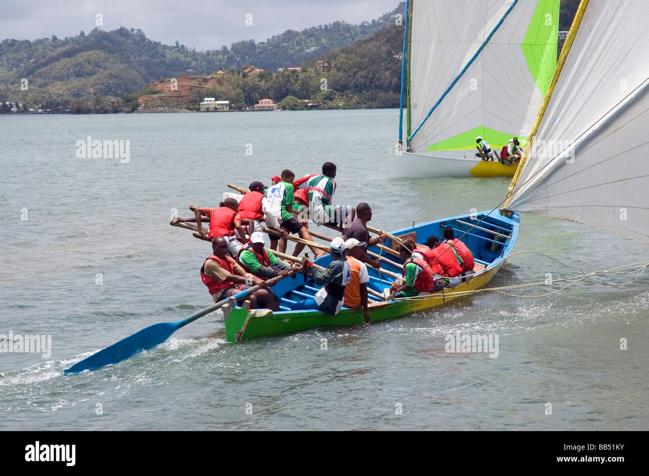 Yole regatta, Martinique Stock Photo Alamy