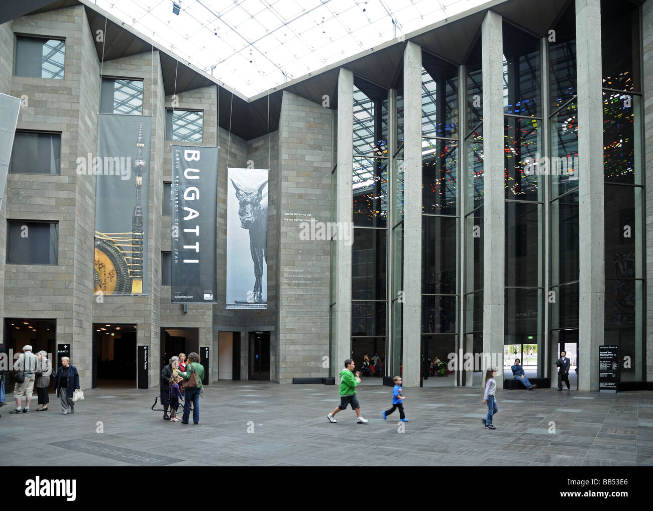 Inside the Entrance hall of the National Gallery of Victoria NATIONAL GALLERY OF VICTORIA MELBOURNE AUSTRALIA Stock Photo