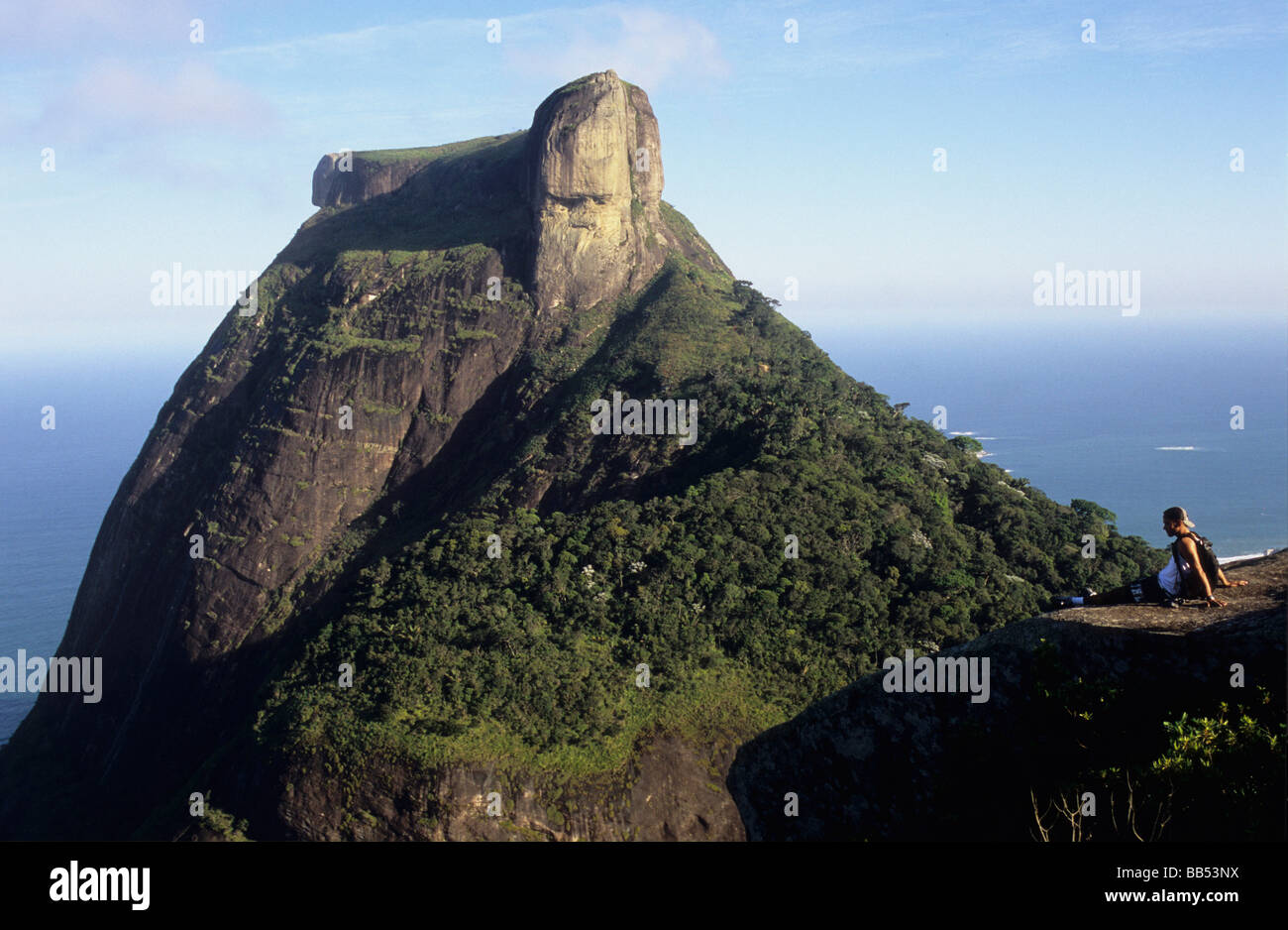 View of Pedra da Gavea Rio de Janeiro Brazil Stock Photo