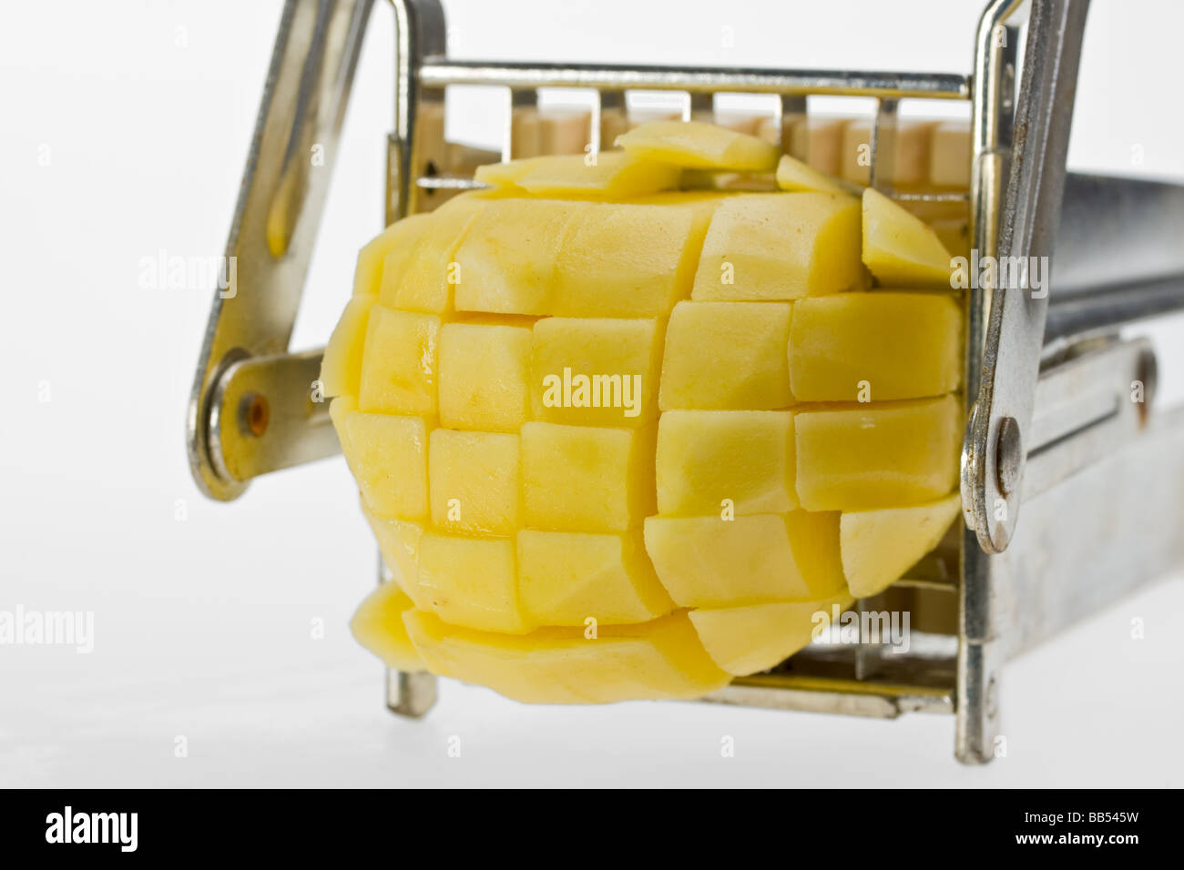 making french fries from fresh potatoes Stock Photo - Alamy
