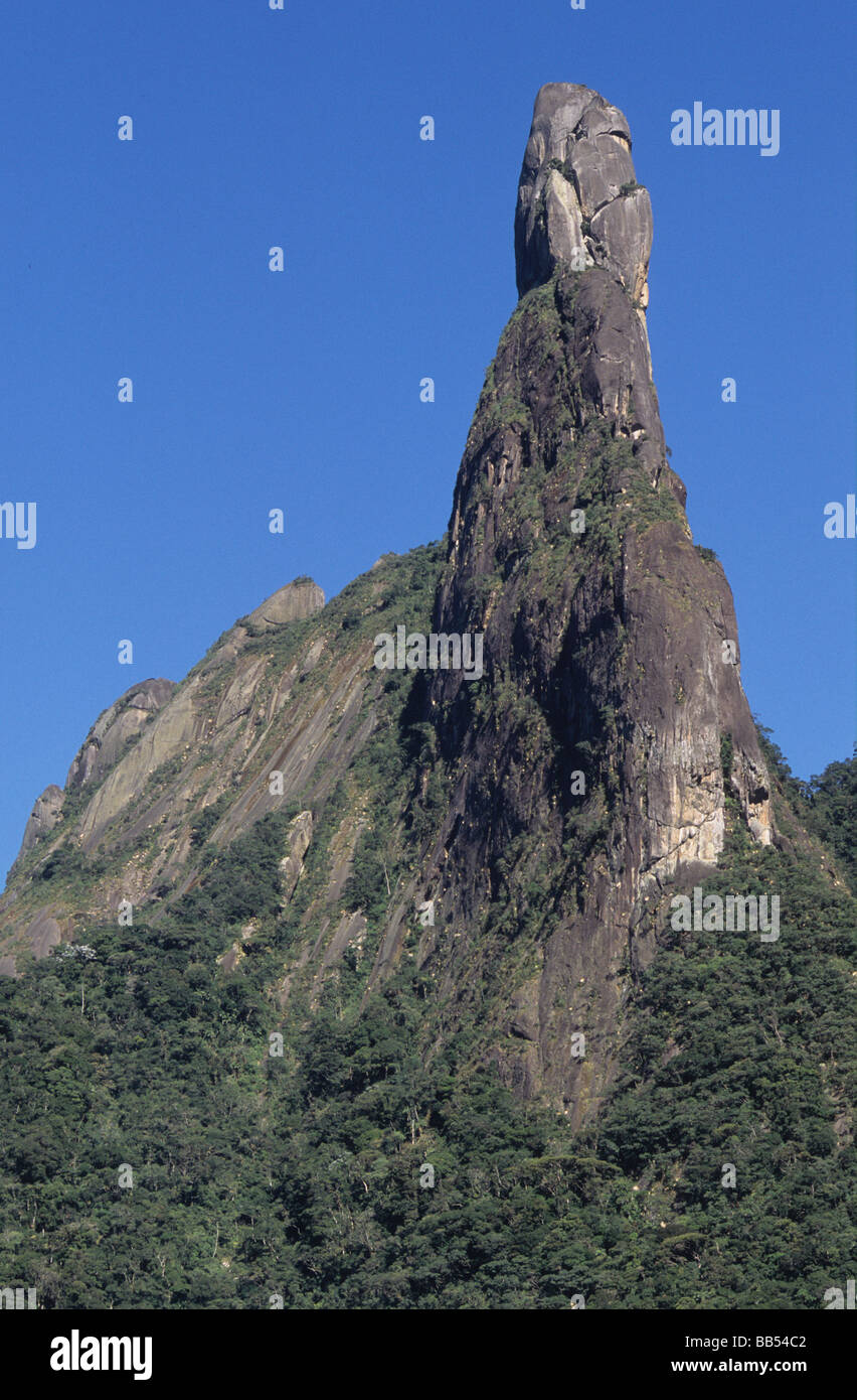 God´s Finger peak in Teresopolis Mountains, Rio de Janeiro, Brasil Stock  Photo - Alamy