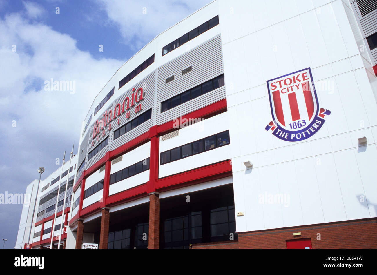 Stoke City's Britannia Football Stadium Stock Photo