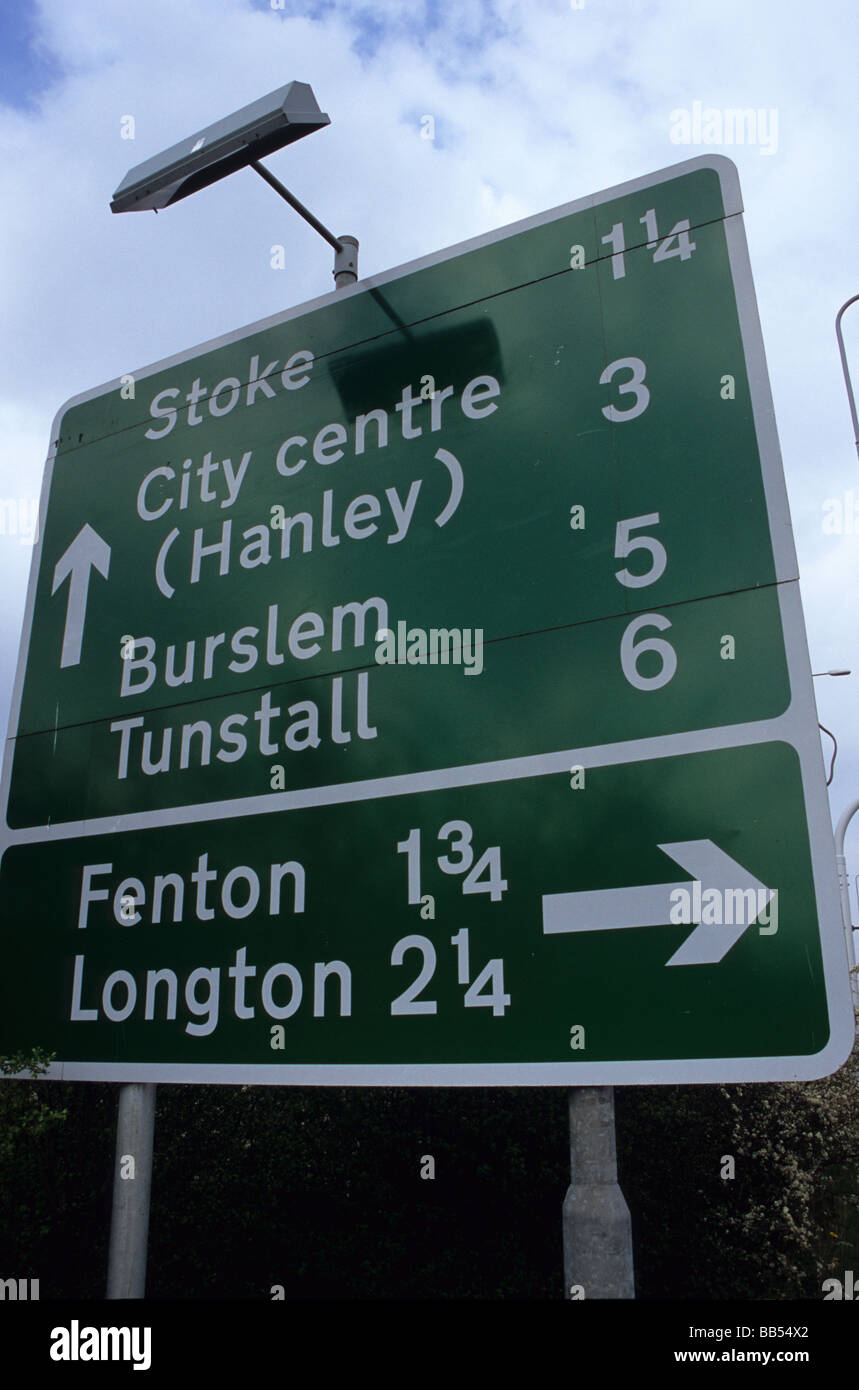 Stoke on trent road sign hires stock photography and images Alamy