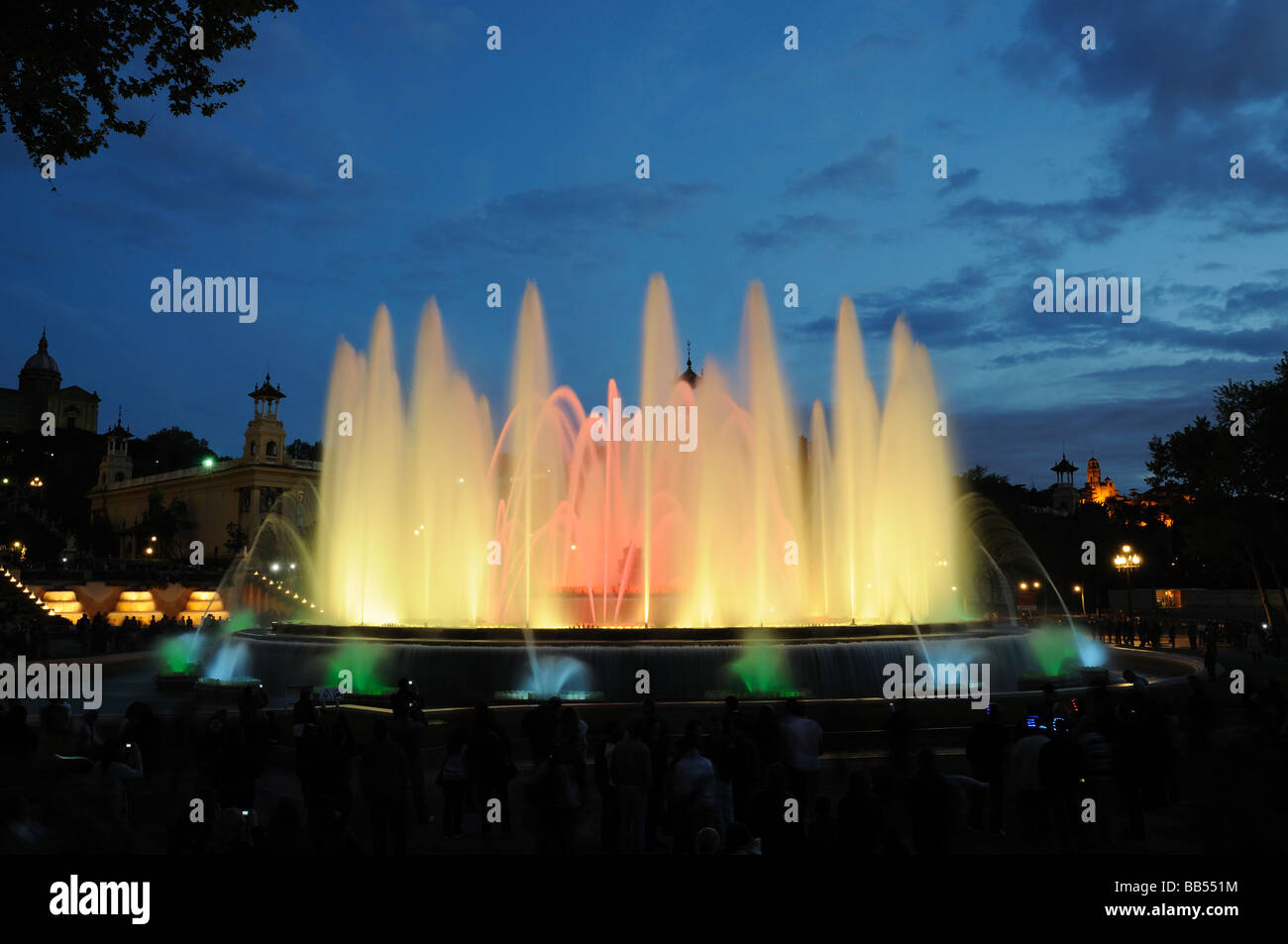 Font Magica Magic Fountain in Barcelona Spain Stock Photo Alamy