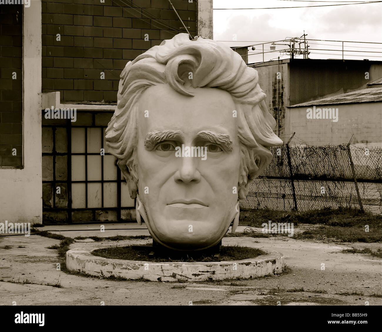 President's Heads at David Adicke's Studio in Houston, Texas Stock Photo