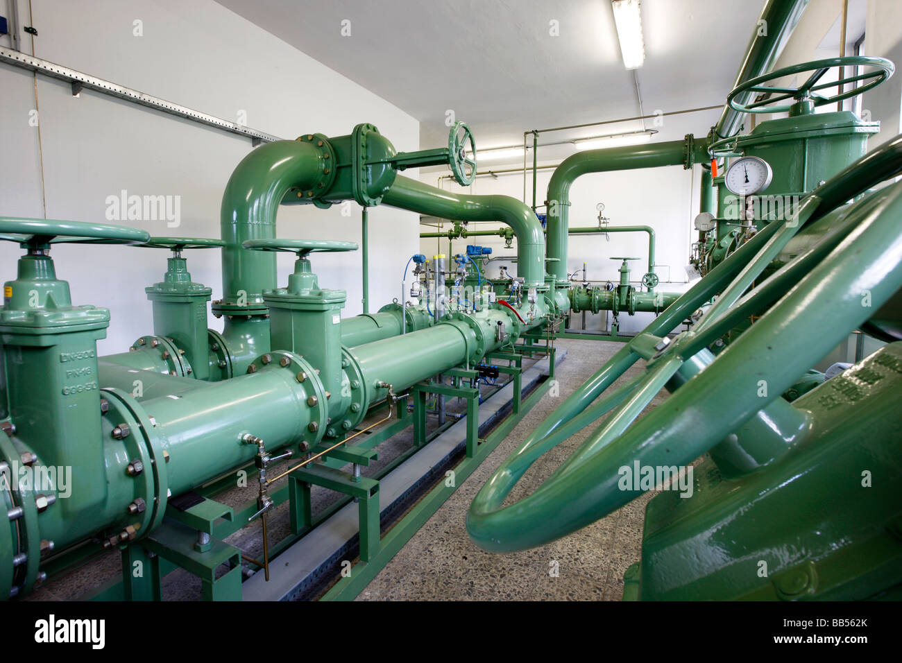 Pumping station for natural gas, for local gas supply, Gelsenkirchen