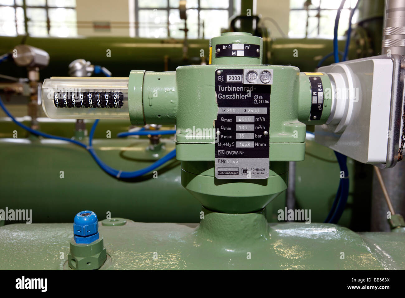 Pumping station for natural gas, for local gas supply, Gelsenkirchen