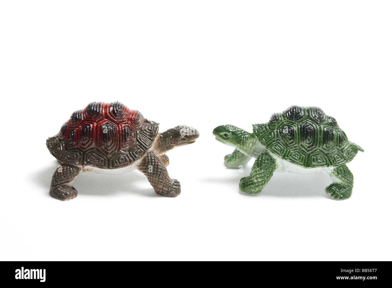 Plastic Tortoises Stock Photo