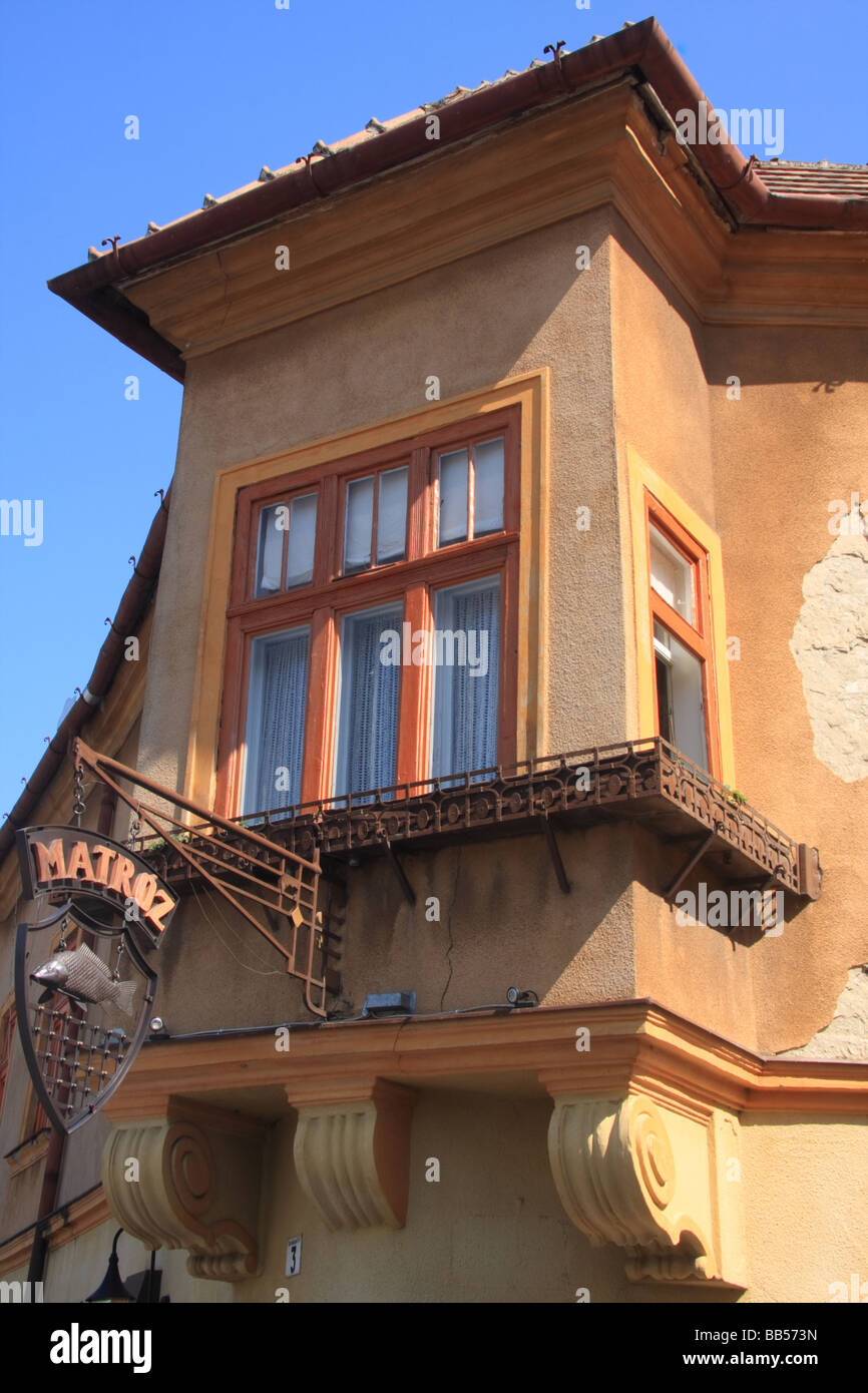 Old houses in Gyor, Hungary Stock Photo Alamy