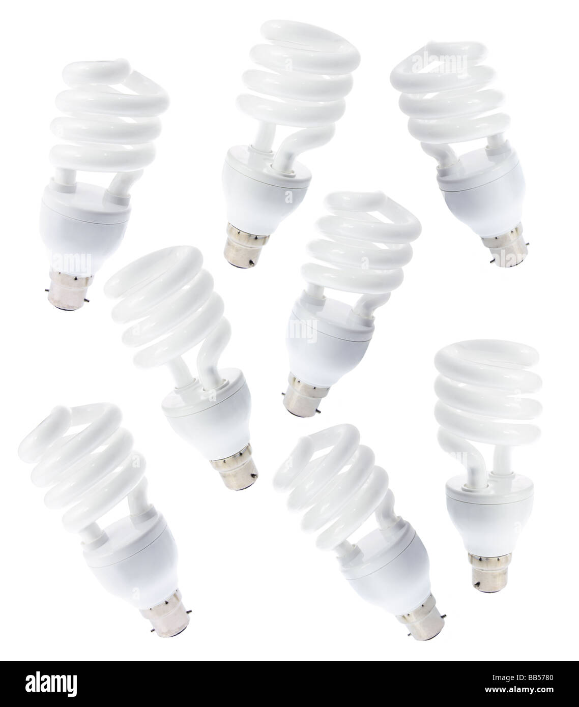 Compact Fluorescent Light Bulbs Stock Photo Alamy