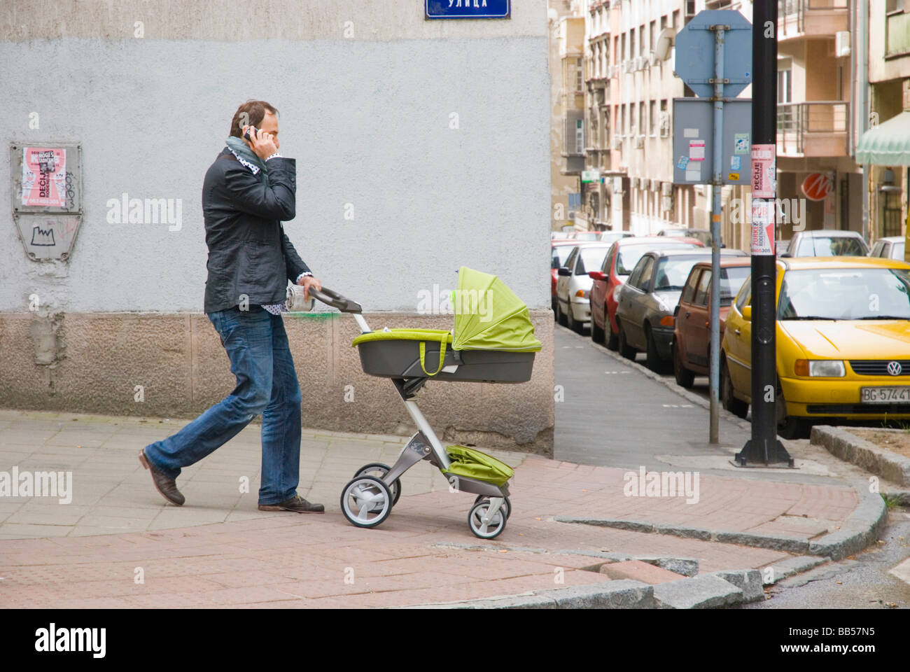 New Age father in Belgrade Serbia Europe Stock Photo
