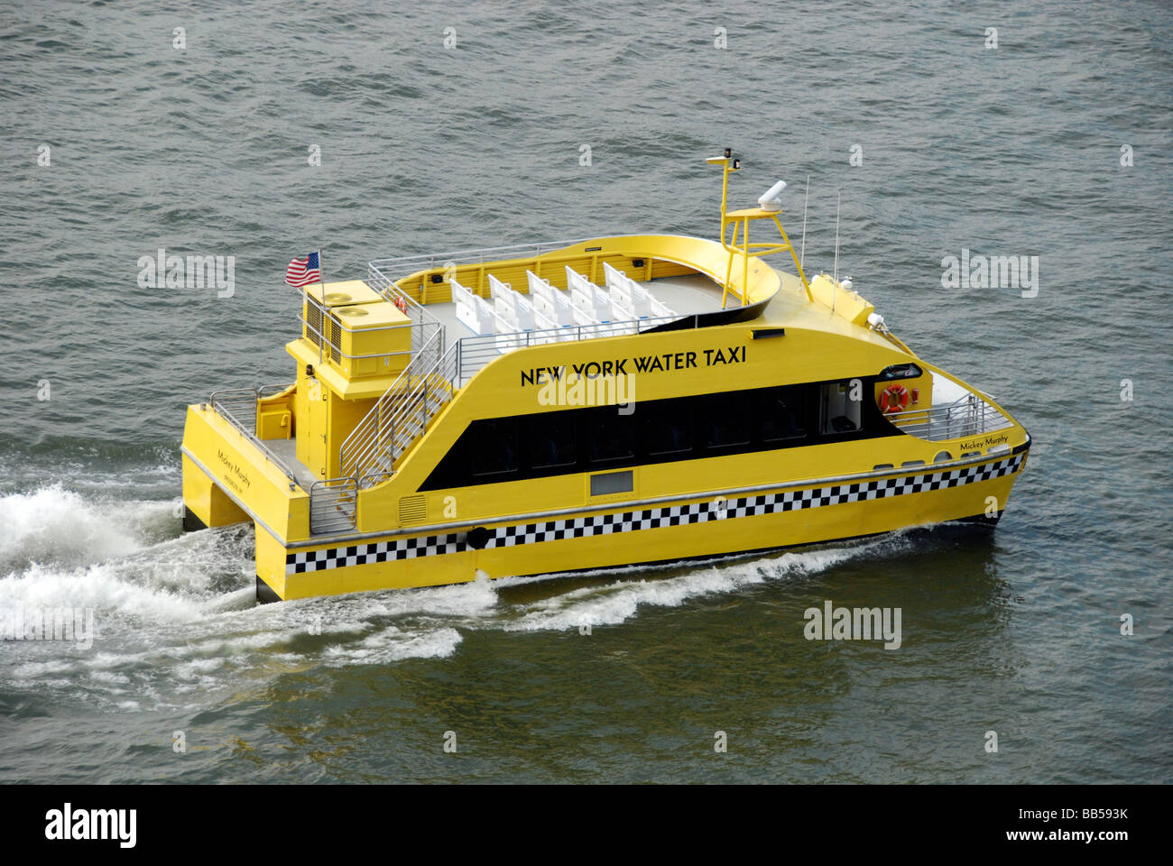 New York Water Taxi on the city's East River Stock Photo Alamy
