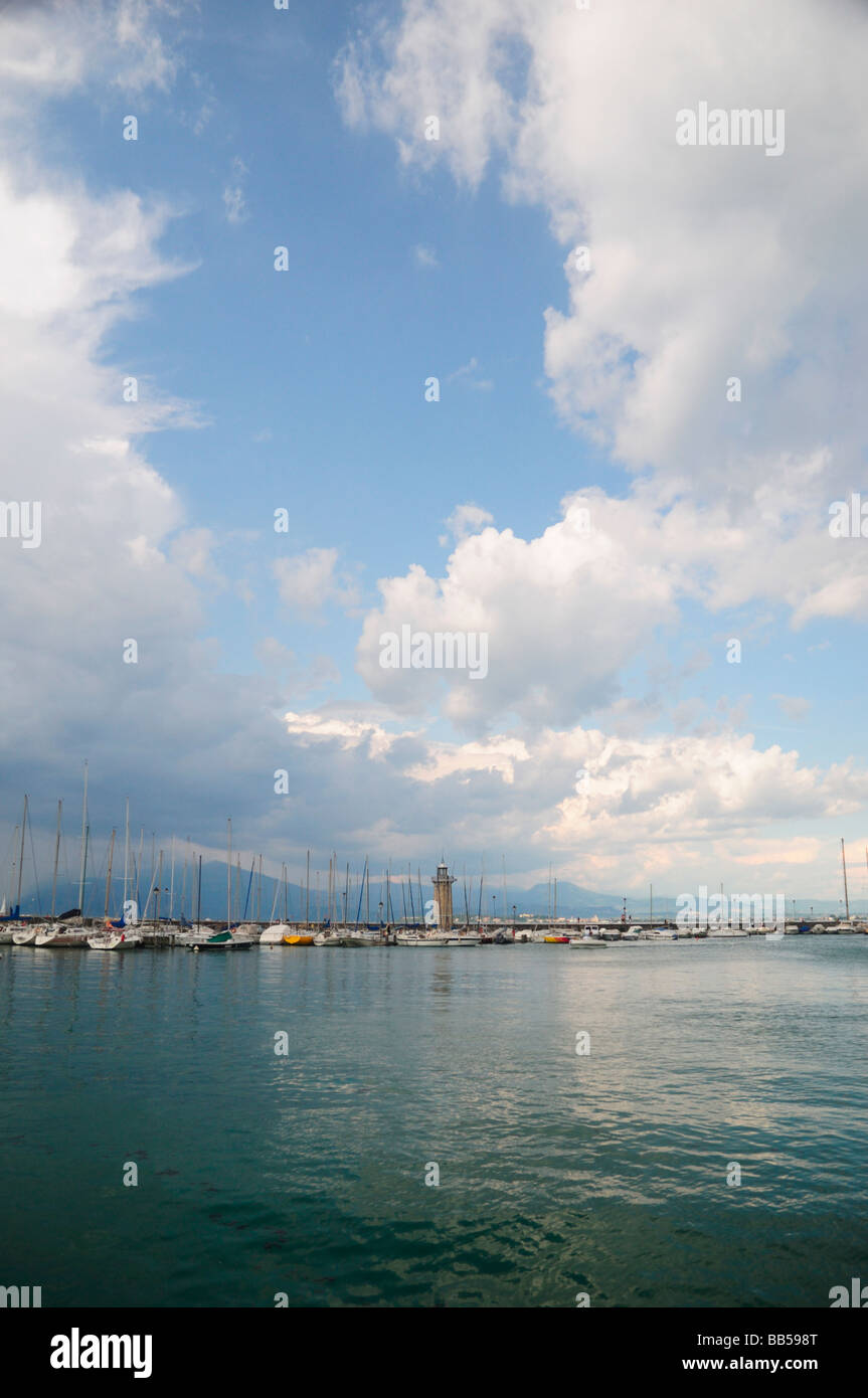 Desenzano del Garda, view on Harbor,  Italy Stock Photo