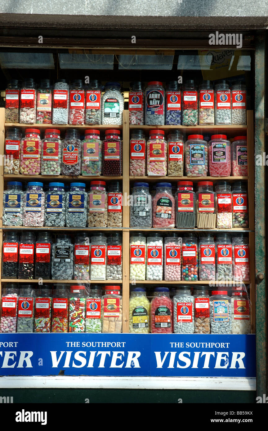 Traditional sweet shop in Southport Stock Photo Alamy