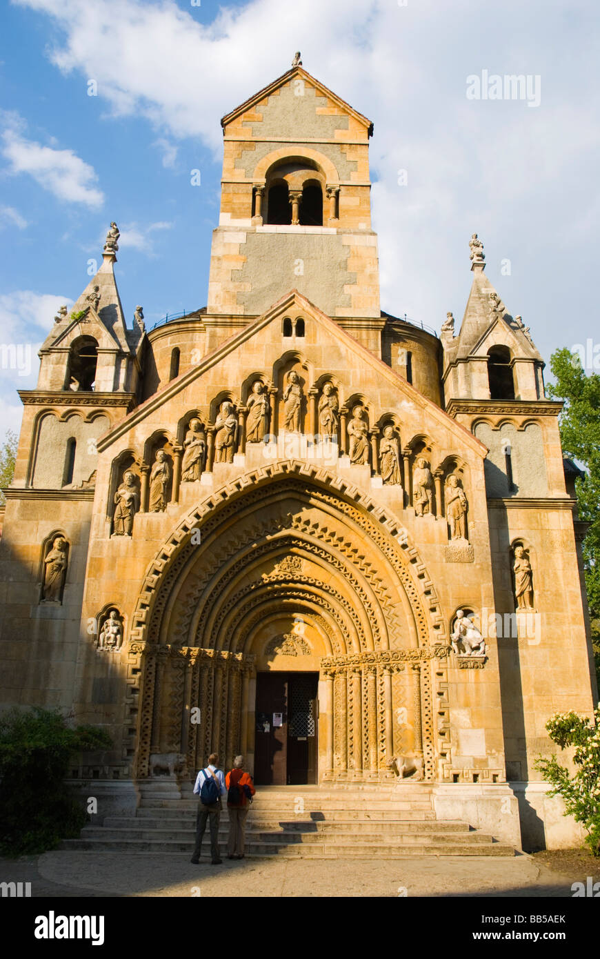 Japi Kapolna church in Varosliget the City Park in Budapest Hungary Europe Stock Photo