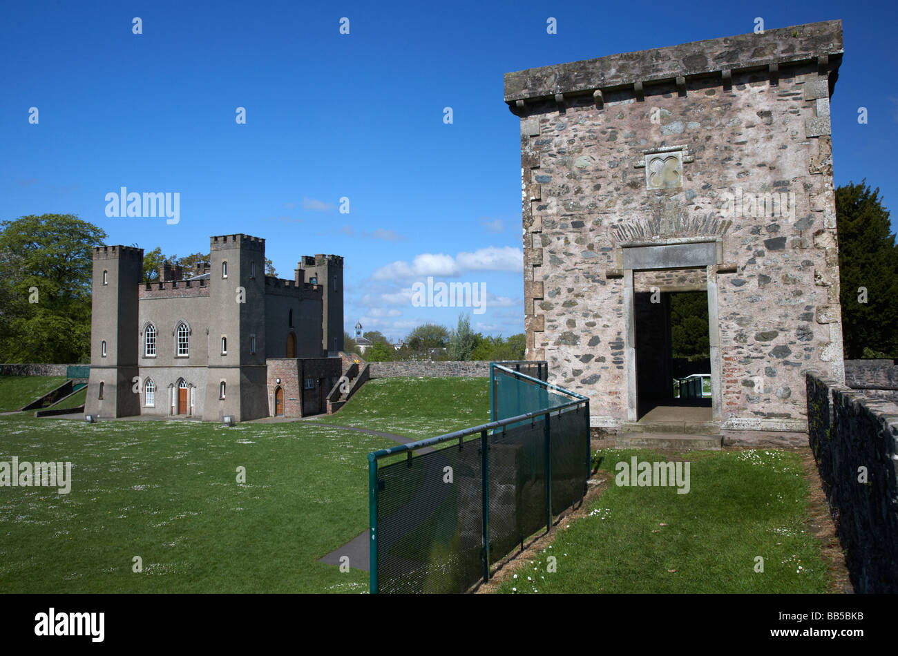 Hillsborough Fort gatehouse and walls founded in 1630 and finished around 1650 used as an artillery fortification Hillsborough Stock Photo