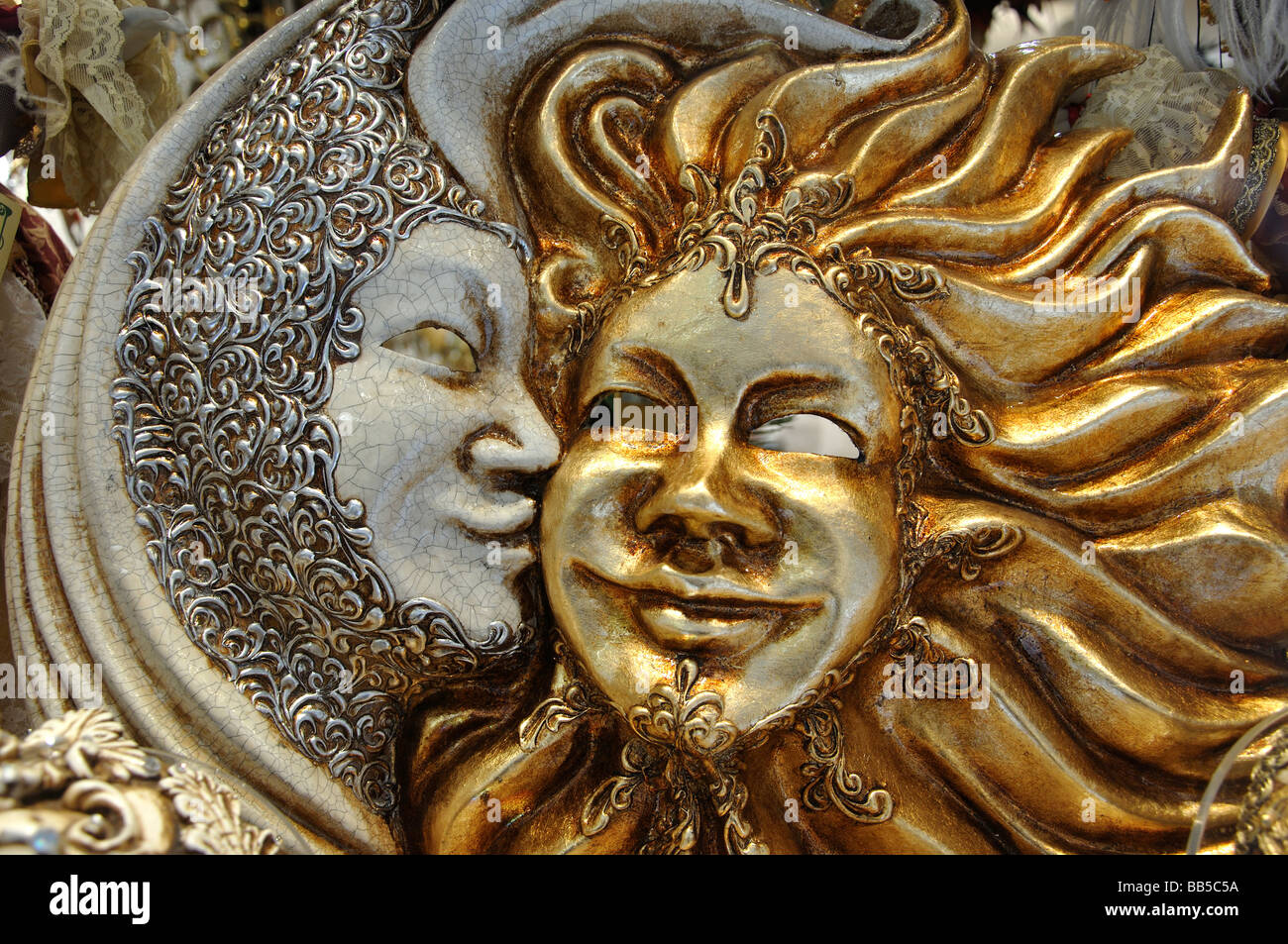Venetian decorative art, Venice, Venice Province, Veneto Region, Italy Stock Photo
