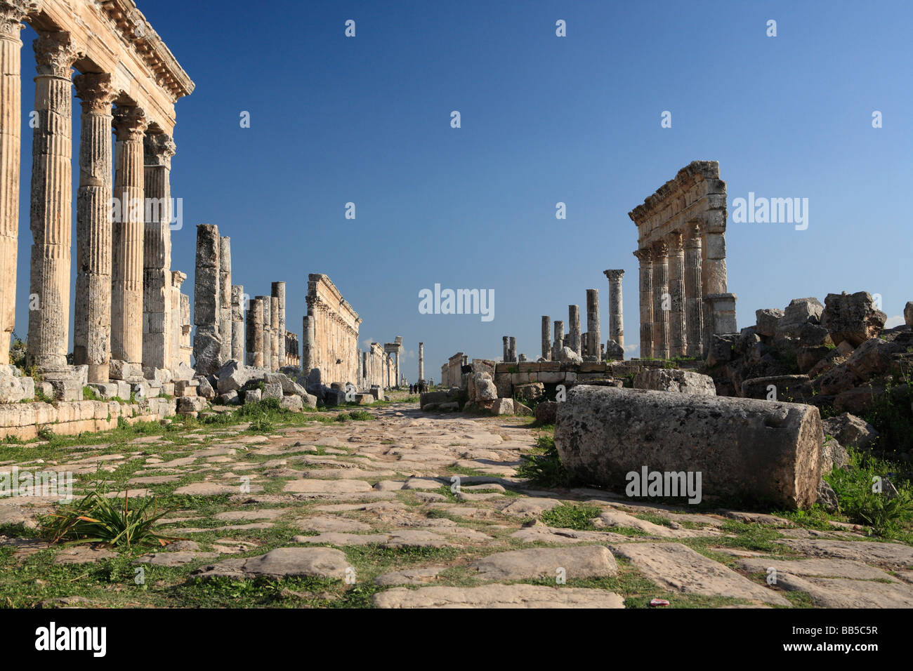 The Ruins of Apamea, Syria Stock Photo