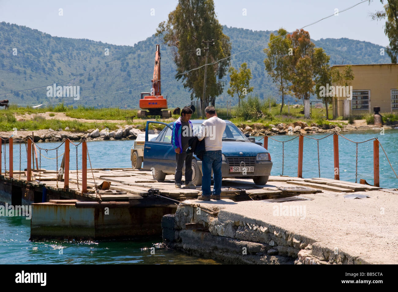 Local car ferry in Butrint National Park near the UNESCO World Heritage  Site in the Republic of Albania Stock Photo - Alamy