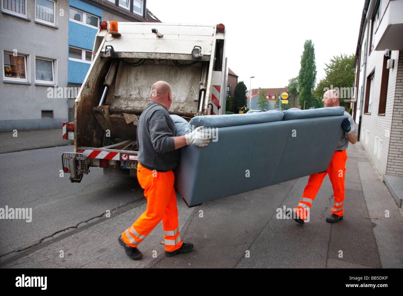 Bulky waste, domestic refuse collection, Gelsenkirchen, Germany Stock