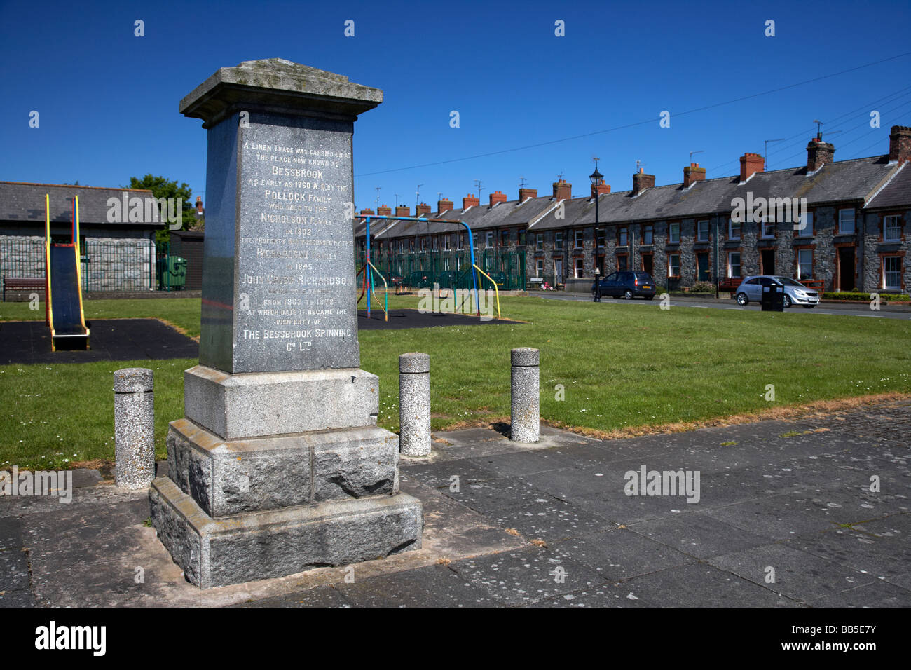 college square in bessbrook model village county armagh northern ireland uk Stock Photo