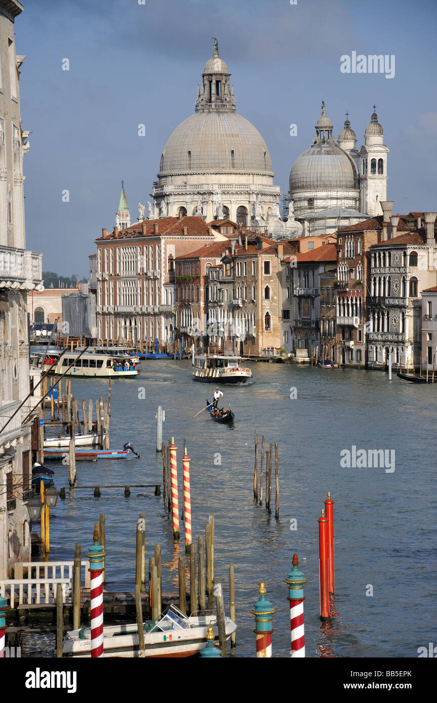 Grand Canal from Ponte dell'Accademia, Venice, Venice Province, Veneto Region, Italy Stock Photo