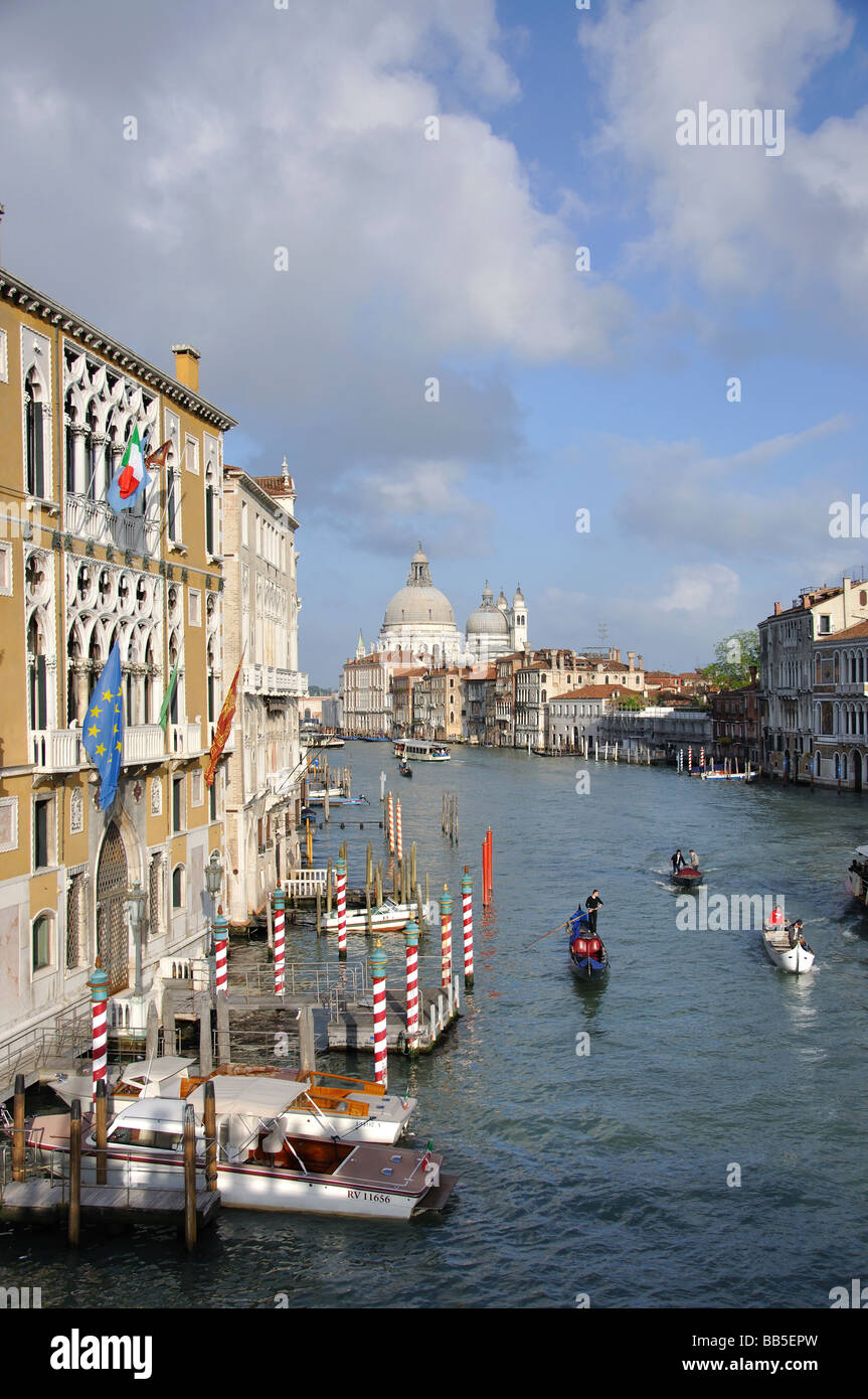 Grand Canal from Ponte dell'Accademia, Venice, Venice Province, Veneto Region, Italy Stock Photo