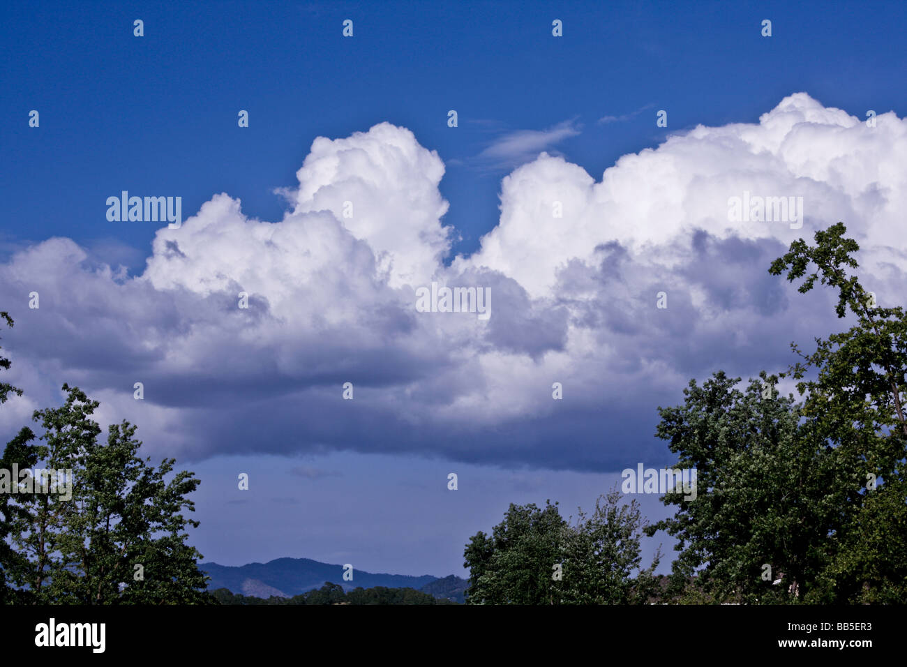Clouds against a blue sky Stock Photo - Alamy