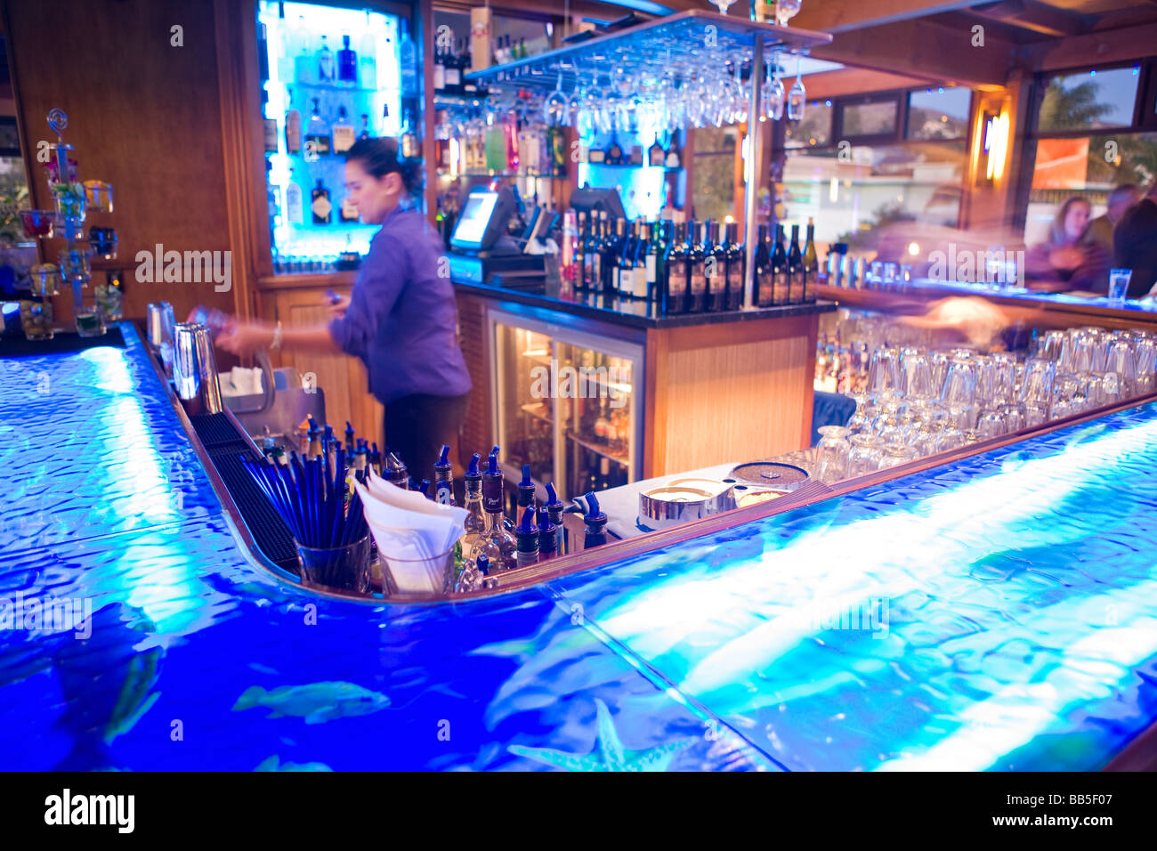 H2O Bar Watermark Restaurant Ventura California United States of America Stock Photo