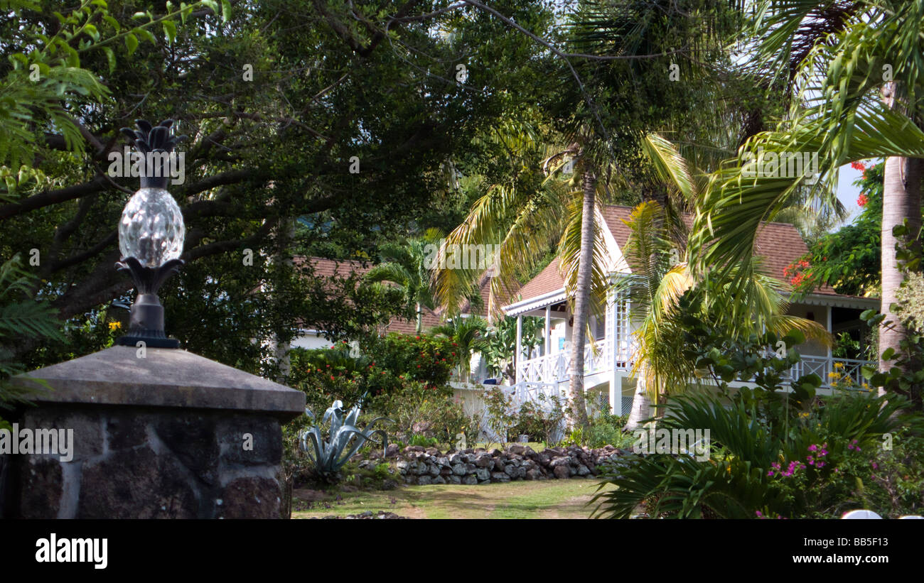 Nevis house Caribbean island Stock Photo Alamy