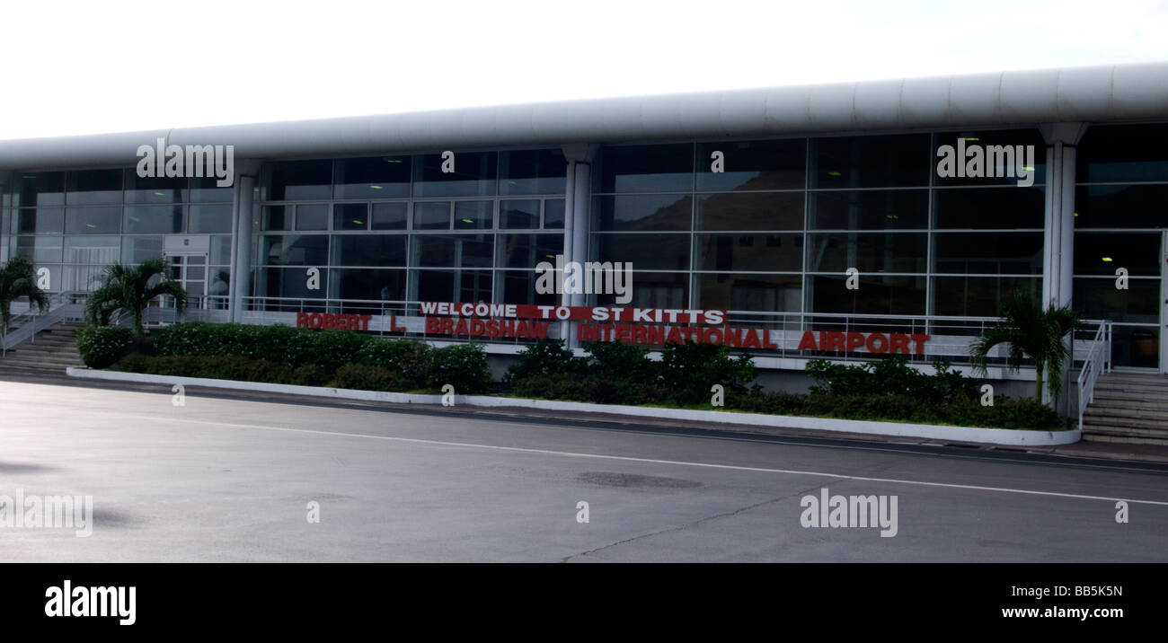 Robert L Bradshaw International Airport St Kitts Caribbean Stock Photo