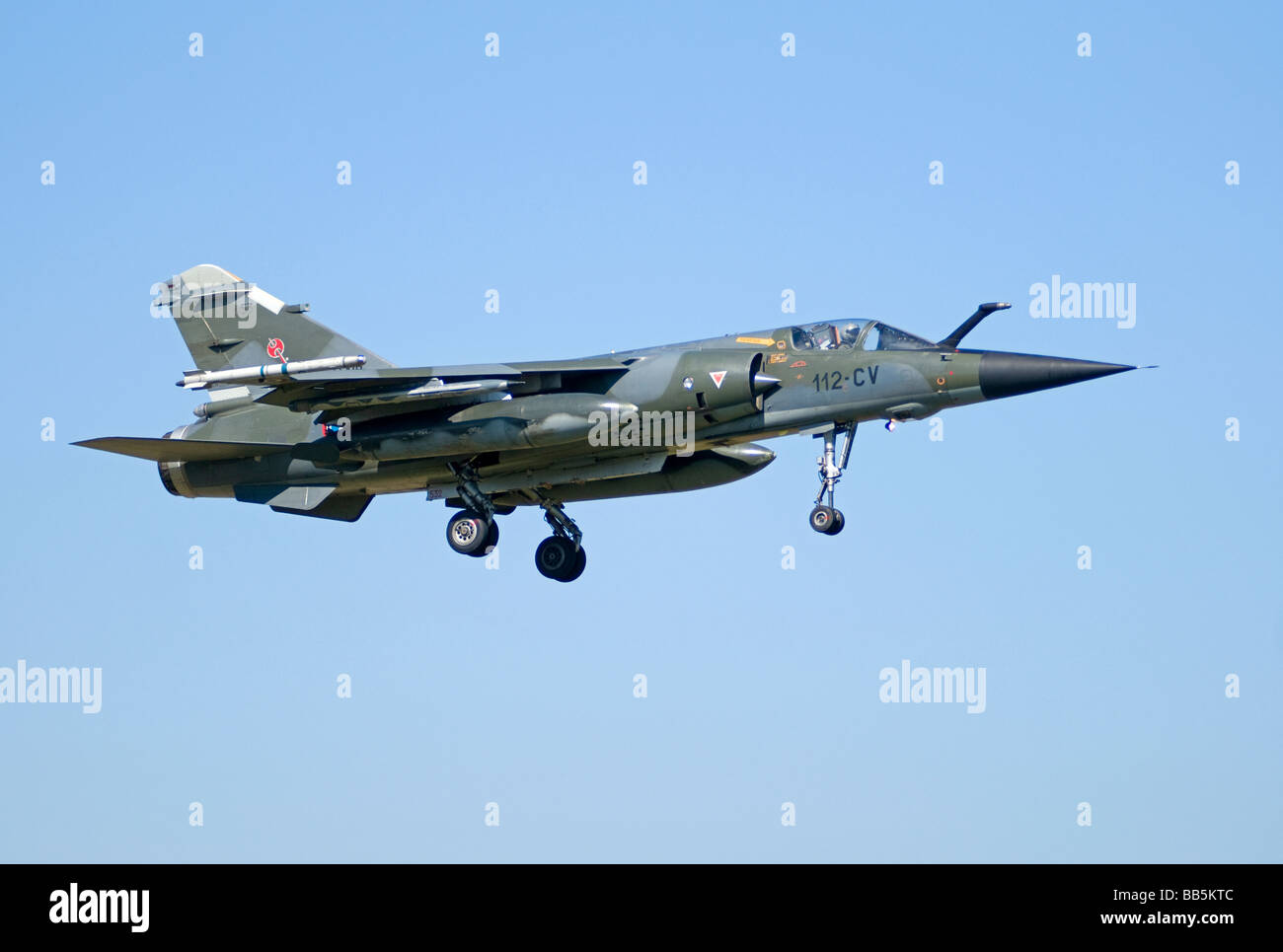 French Dassault Mirage F1 No 653 112-CV Stock Photo