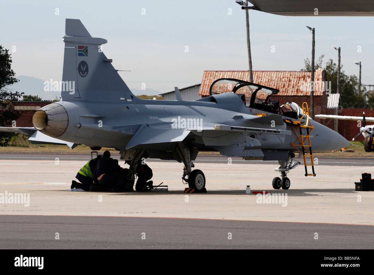 South African Air Force SAAB Gripen C - Multi-Role Fighter, Advanced Light Fighter Aircraft (ALFA) Stock Photo
