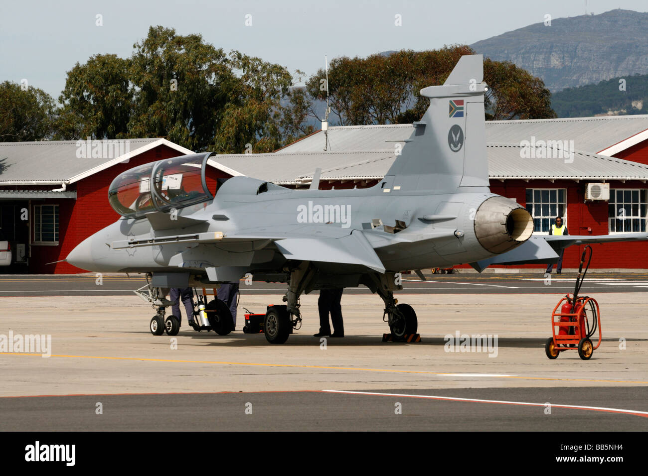 South African Air Force SAAB Gripen C - Multi-Role Fighter, Advanced Light Fighter Aircraft (ALFA) Stock Photo