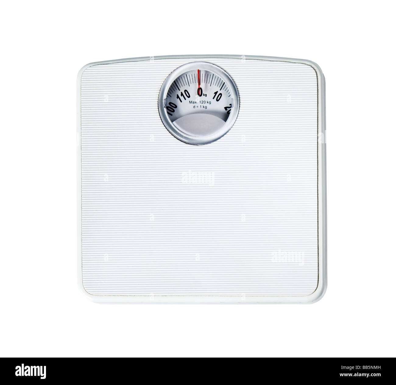 Bathroom scale isolated on a white background Stock Photo